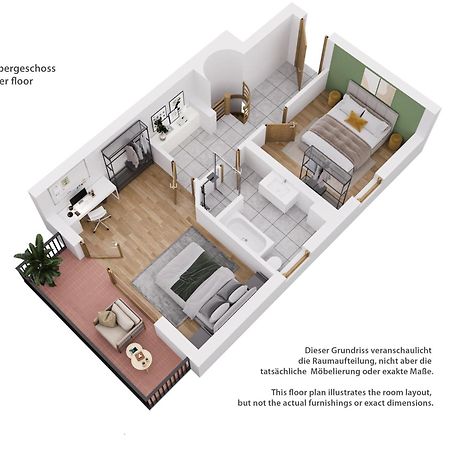Moderne Maisonette Mit Garten Unterschleißheim Exterior foto
