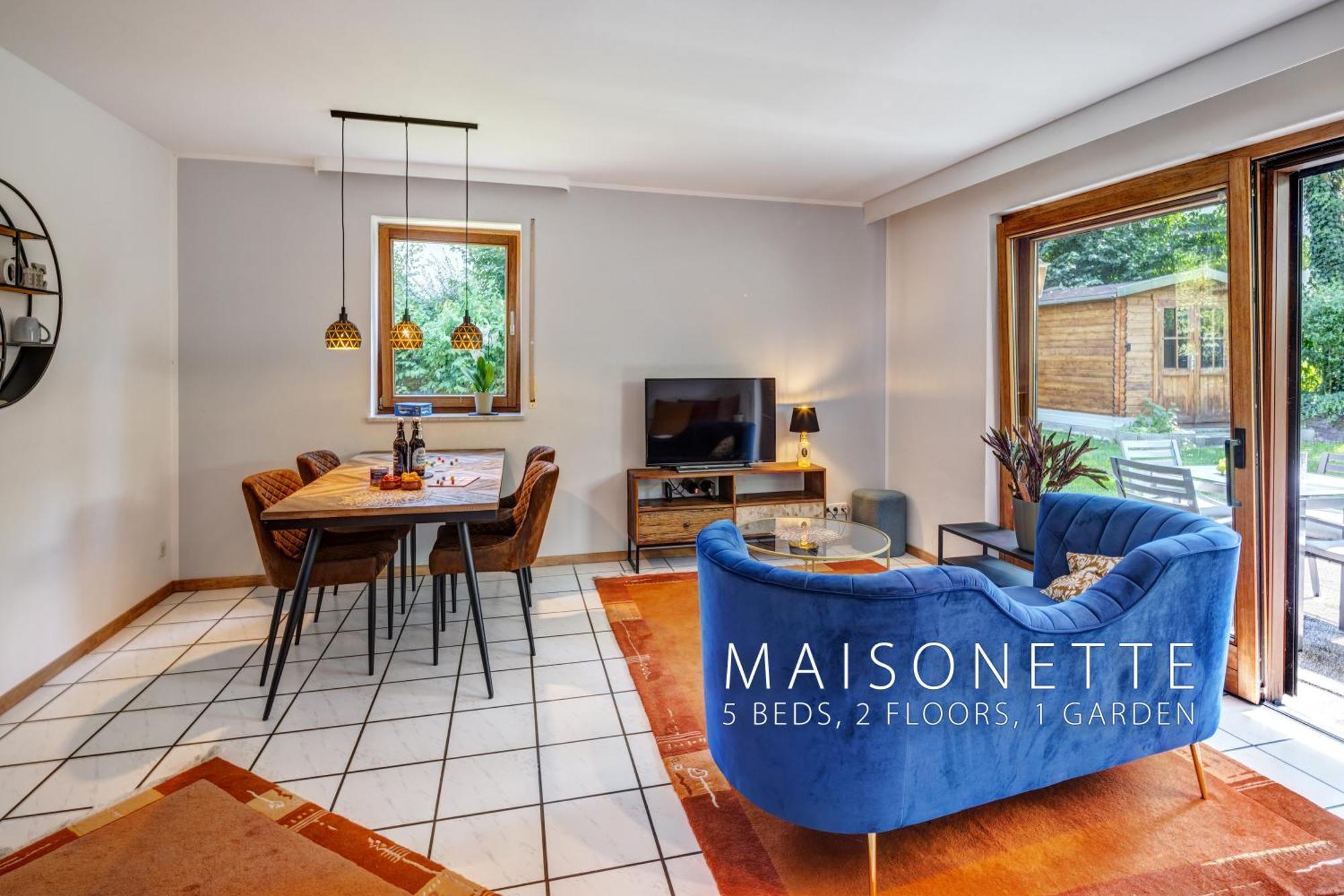 Moderne Maisonette Mit Garten Unterschleißheim Exterior foto