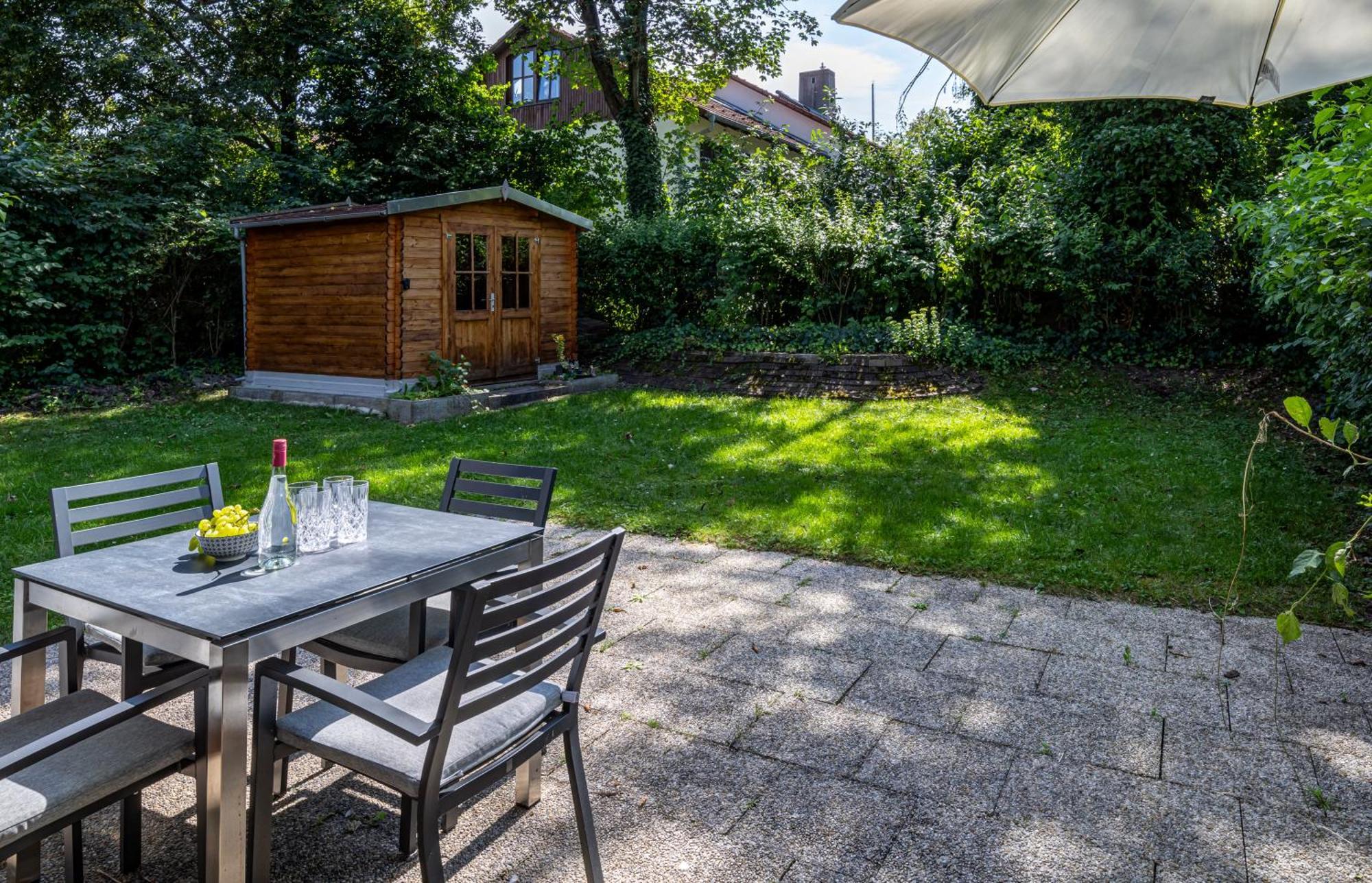 Moderne Maisonette Mit Garten Unterschleißheim Exterior foto